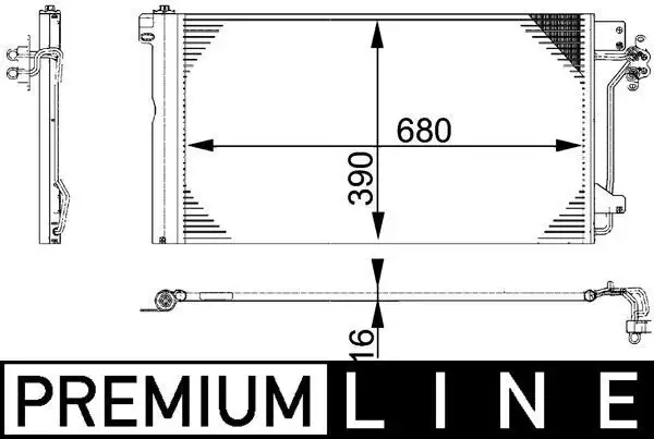MAHLE AC672000P Klima Radyatörü