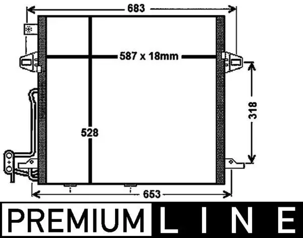 MAHLE AC756000P Klima Radyatörü A2515000054