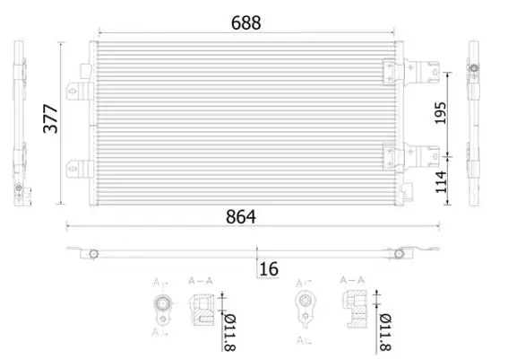 MAHLE AC906000S Klima Radyatörü