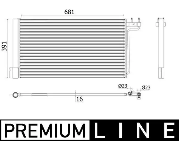MAHLE AC941000P Klima Radyatörü
