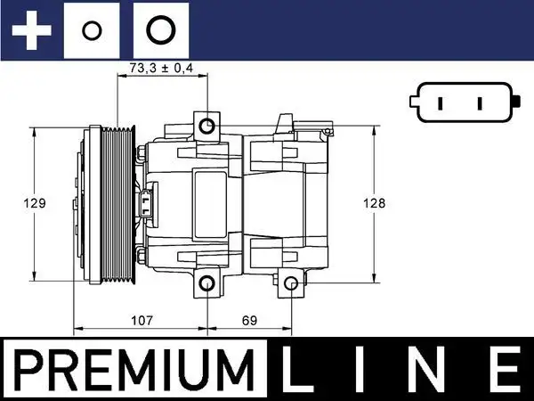 MAHLE ACP855000P Klima Kompresörü