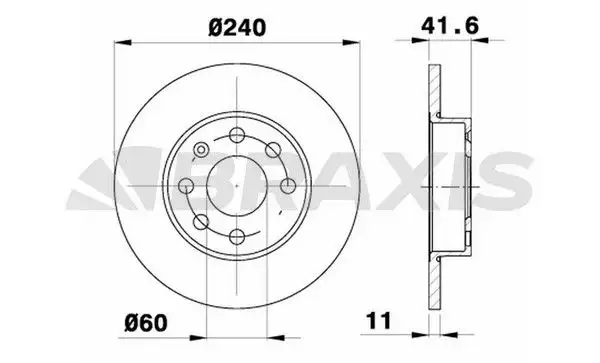BRAXIS AE0048 Ön Fren Diski 9195981