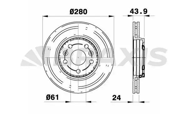 BRAXIS AE0182 Ön Fren Diski 8201464604