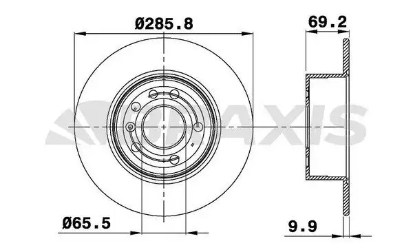 BRAXIS AE0197 Arka Fren Diski 569210