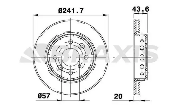 BRAXIS AE0522 Ön Fren Diski