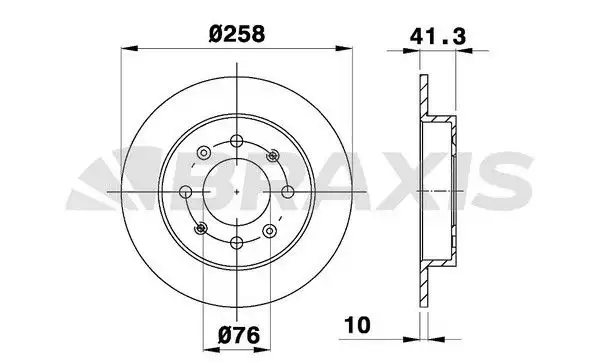 BRAXIS AE0585 Arka Fren Diski 584112F100