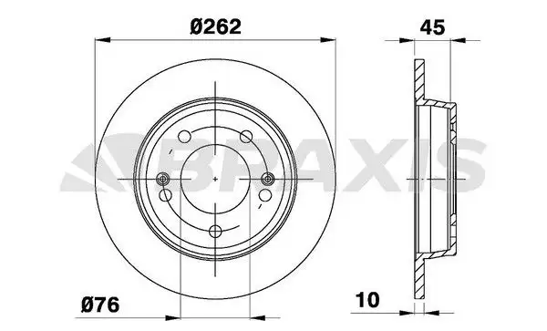 BRAXIS AE0608 Arka Fren Diski 58411A6300