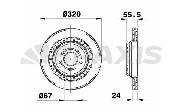BRAXIS AE0627 Arka Fren Diski A2214231012
