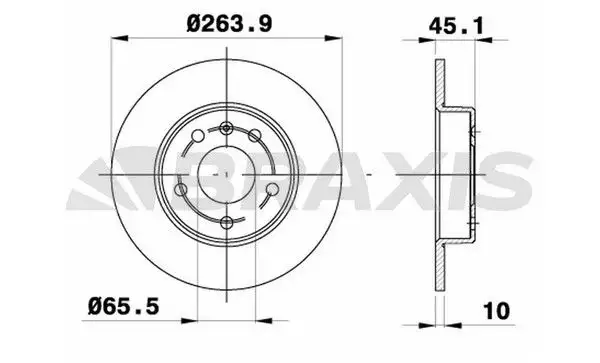 BRAXIS AE0700 Arka Fren Diski 569125