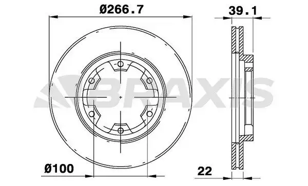 BRAXIS AE0725 Ön Fren Diski 4020635G01