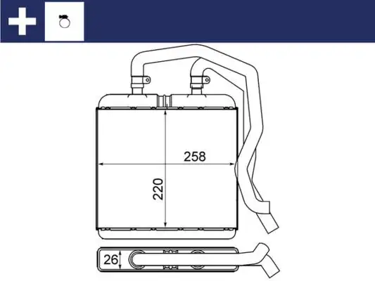 MAHLE AH12000S Kalorifer Radyatörü 500388092