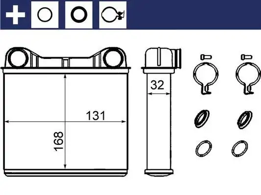 MAHLE AH238000S Kalorifer Radyatörü A1648300261