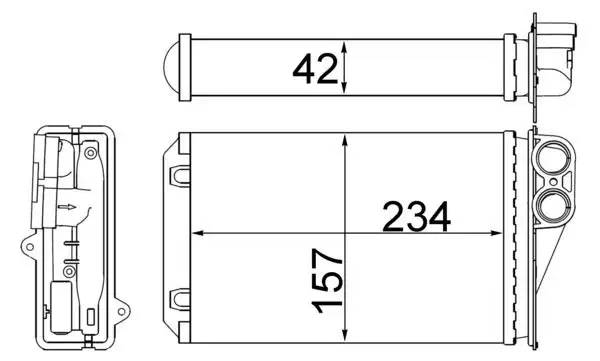 MAHLE AH248000S Kalorifer Radyatörü 6448P9
