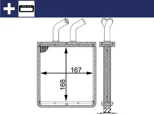 MAHLE AH55000S Kalorifer Radyatörü OK30C61A10