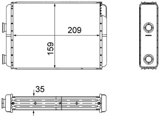 MAHLE AH60000S Kalorifer Radyatörü