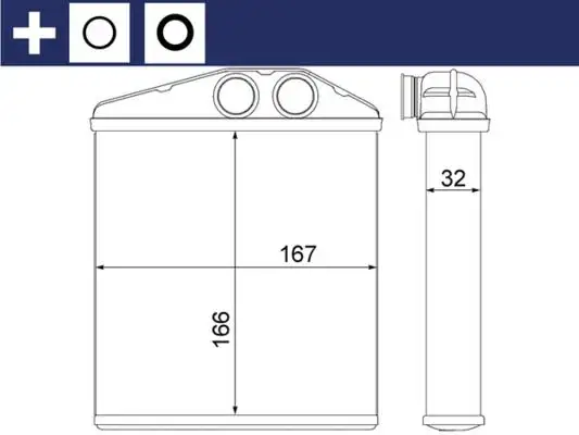 MAHLE AH6000S Kalorifer Radyatörü 1618222