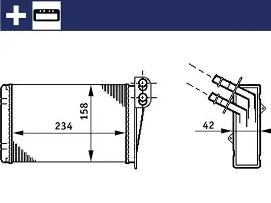 MAHLE AH73000S Kalorifer Radyatörü 7701045552