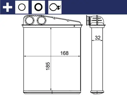 MAHLE AH8000S Kalorifer Radyatörü A1698300761