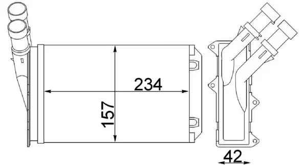 MAHLE AH83000S Kalorifer Radyatörü 6448C8