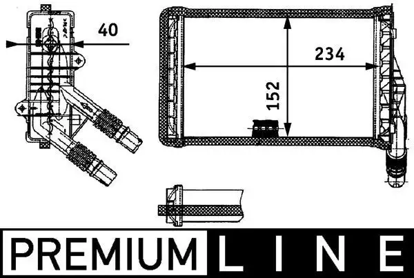 MAHLE AH85000P Kalorifer Radyatörü 2711500QAG