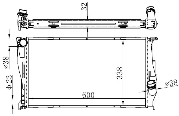 ORIS BBM142032 Radyatör 7788903