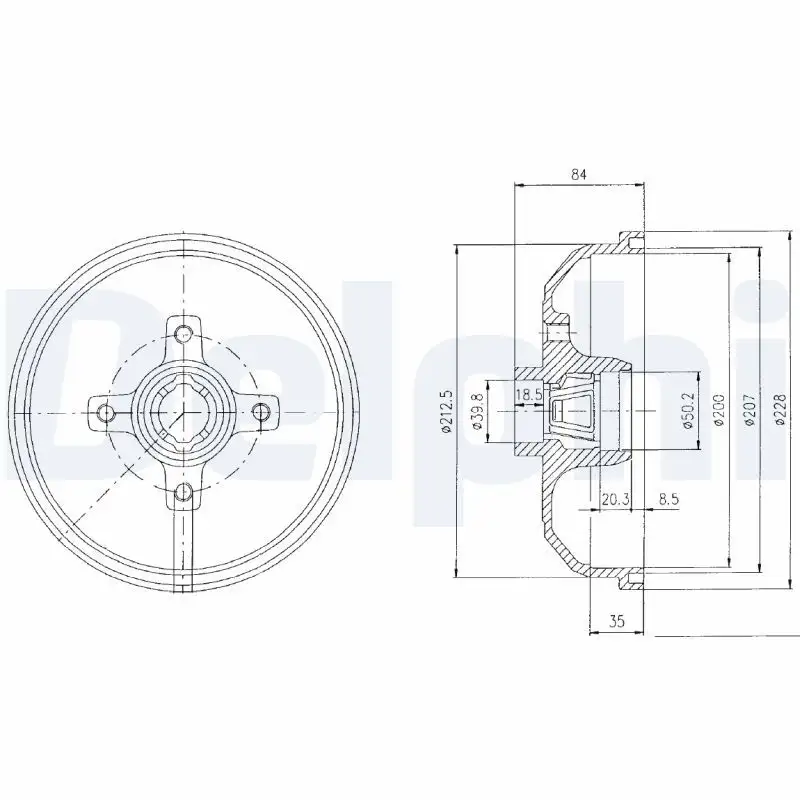 DELPHI BF111 Fren Kampanası 90007526