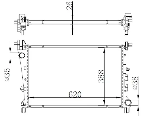 ORIS BFI051026 Radyatör 52052630