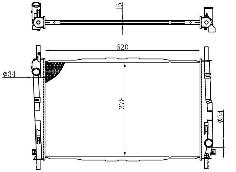 ORIS BFR005026 Radyatör 1S7H8005AA