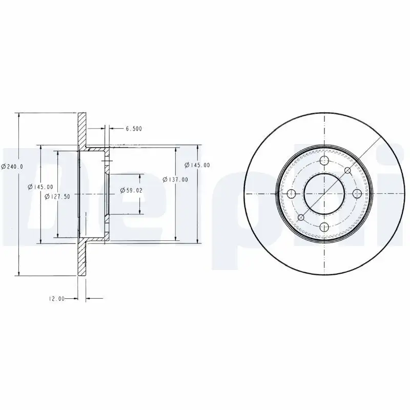 DELPHI BG2313 Ön Fren Diski