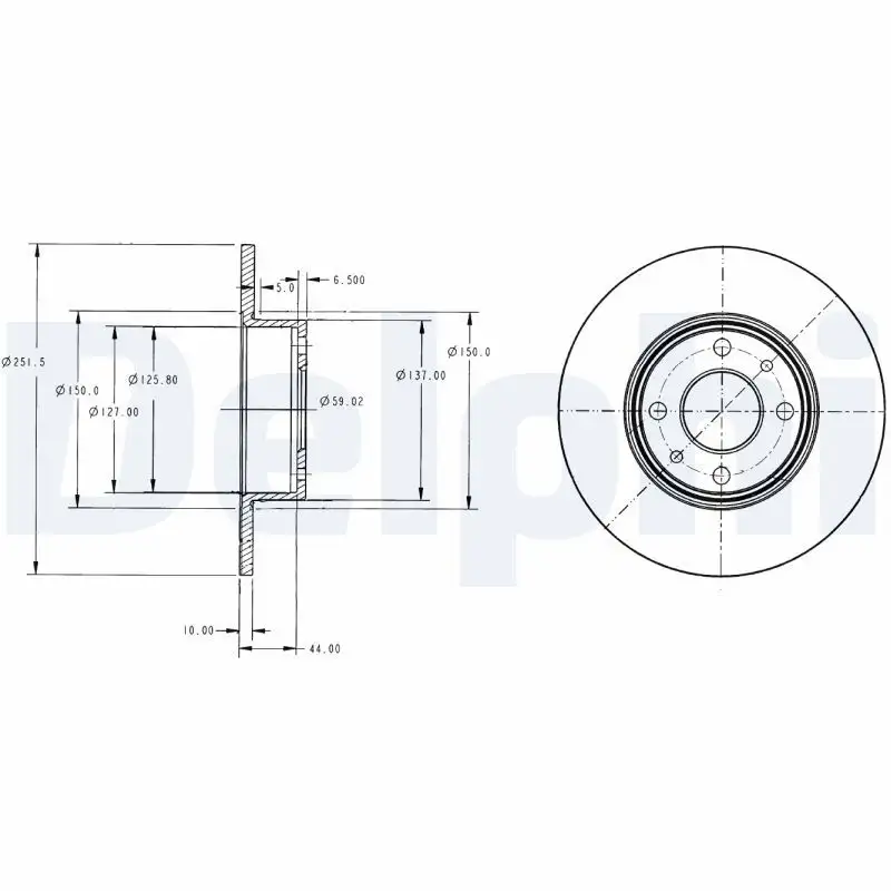 DELPHI BG2322 Arka Fren Diski