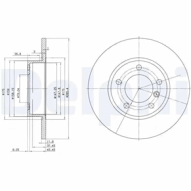 DELPHI BG2622 Ön Fren Diski
