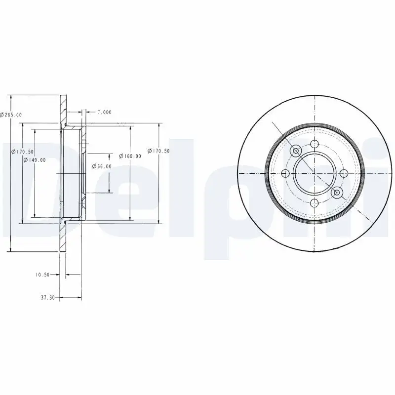 DELPHI BG2694 Arka Fren Diski