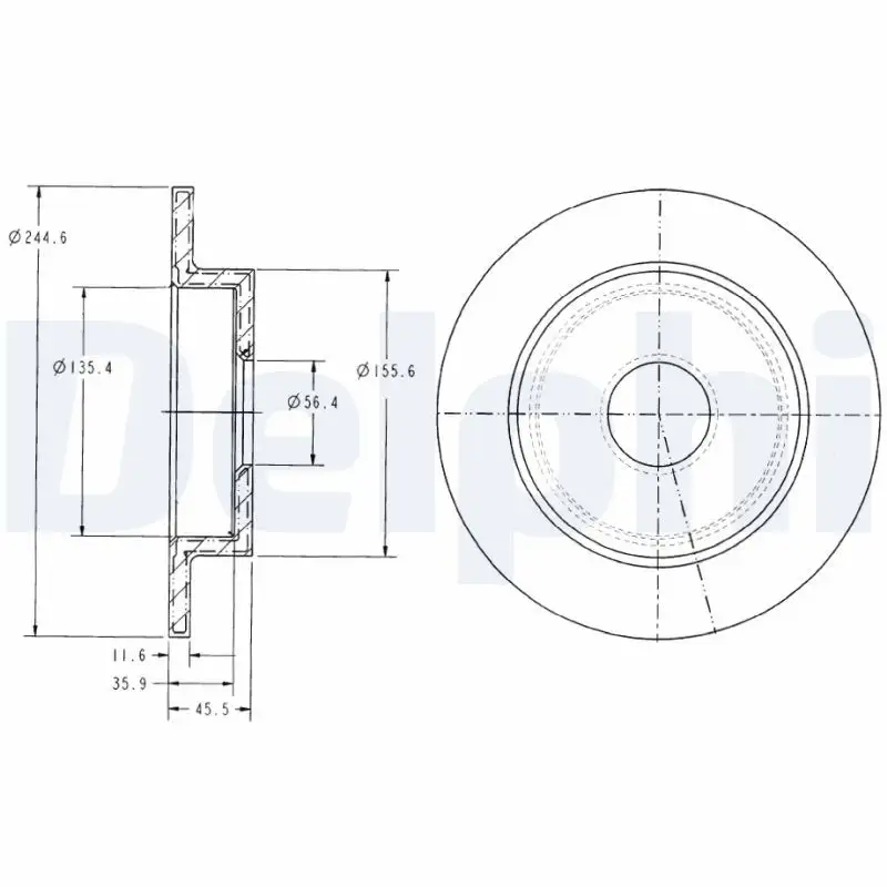 DELPHI BG3131 Arka Fren Diski 432065F001
