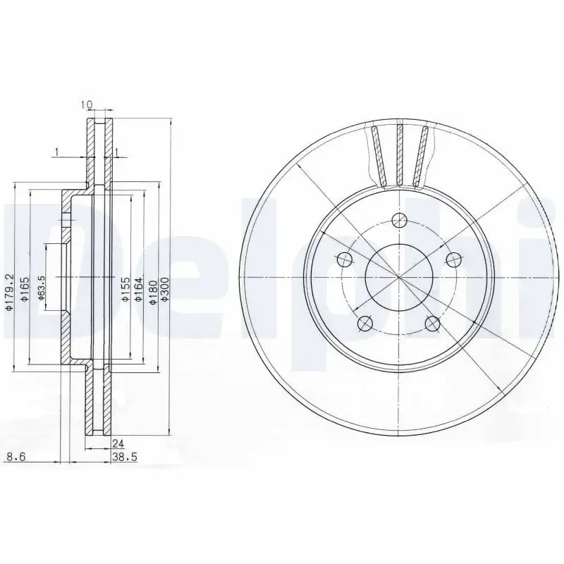 DELPHI BG3537C Ön Fren Diski