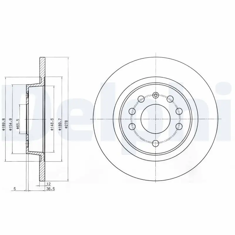 DELPHI BG3731C Arka Fren Diski