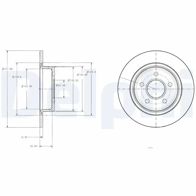DELPHI BG3873 Arka Fren Diski