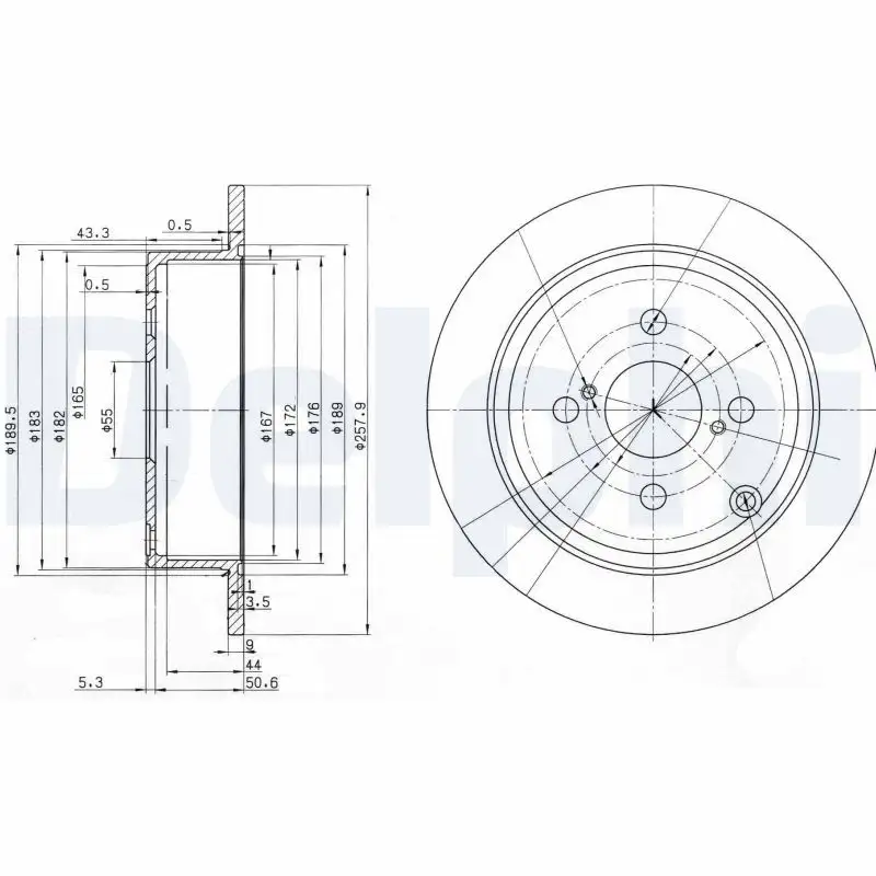DELPHI BG3889 Arka Fren Diski 4243102071