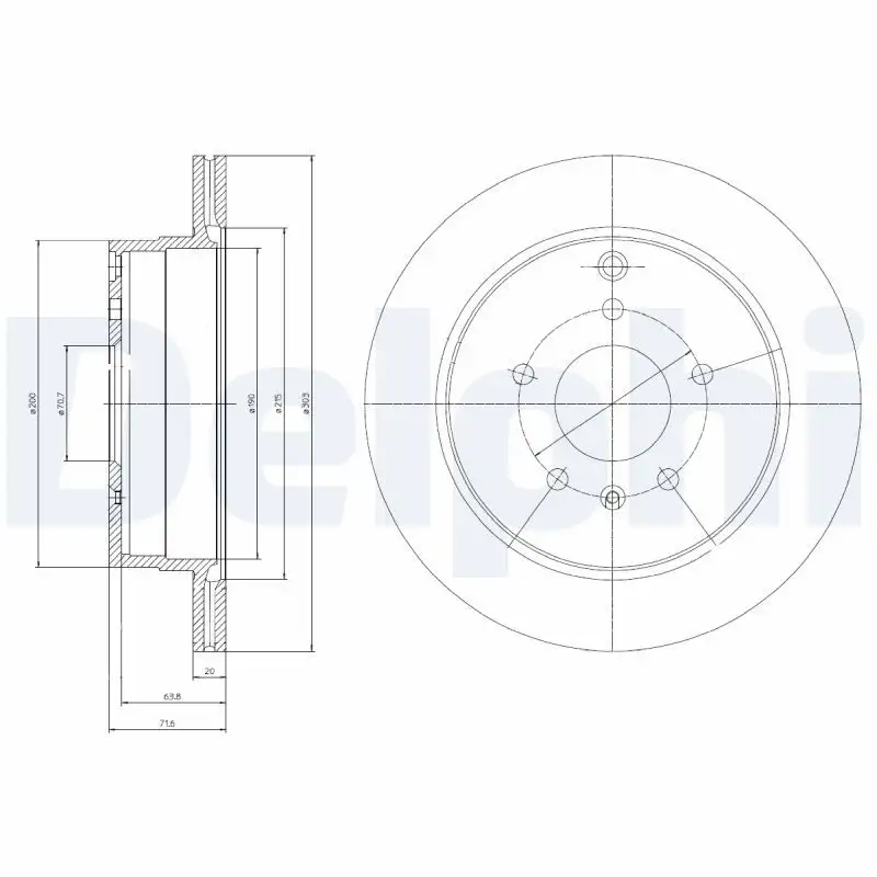 DELPHI BG4069 Arka Fren Diski