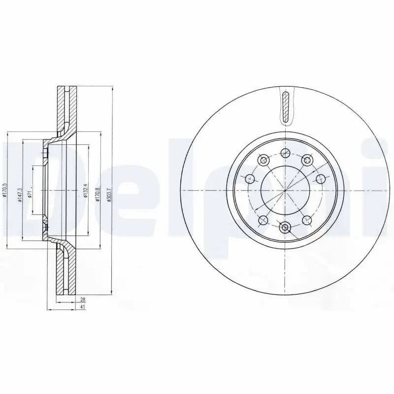 DELPHI BG4083C Ön Fren Diski