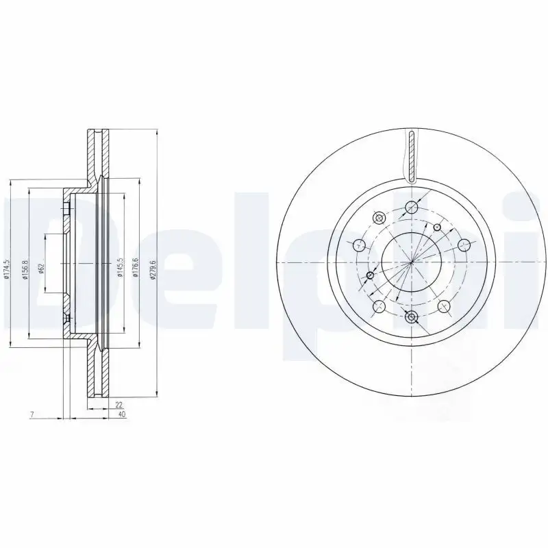 DELPHI BG4093C Ön Fren Diski