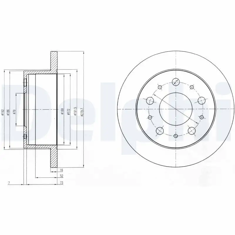 DELPHI BG4099 Arka Fren Diski