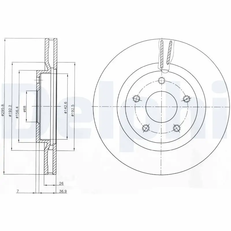 DELPHI BG4109C Ön Fren Diski
