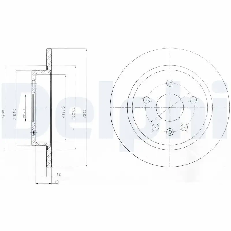 DELPHI BG4188 Arka Fren Diski