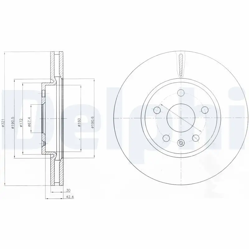 DELPHI BG4189C Ön Fren Diski