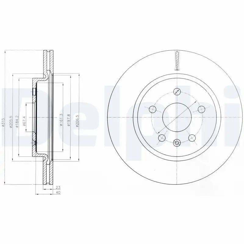 DELPHI BG4190 Arka Fren Diski