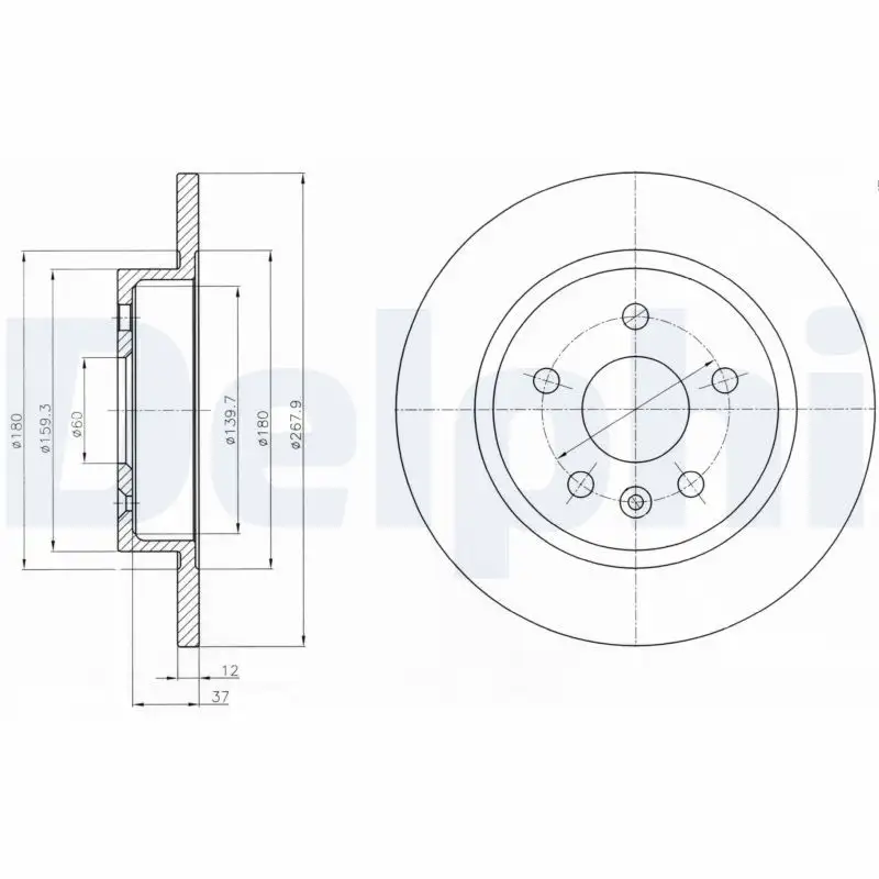 DELPHI BG4199C Arka Fren Diski
