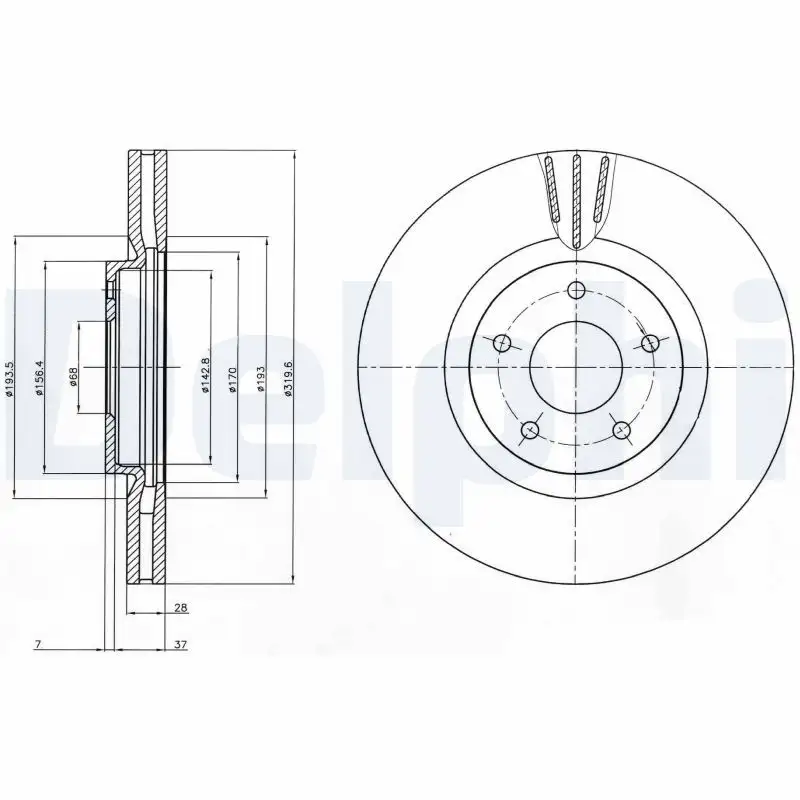 DELPHI BG4231C Ön Fren Diski