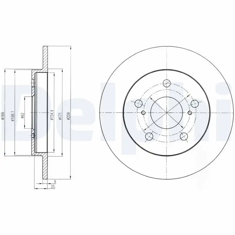 DELPHI BG4233 Arka Fren Diski 4243102300