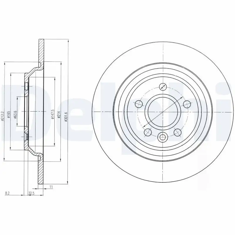 DELPHI BG4239C Arka Fren Diski 31471746