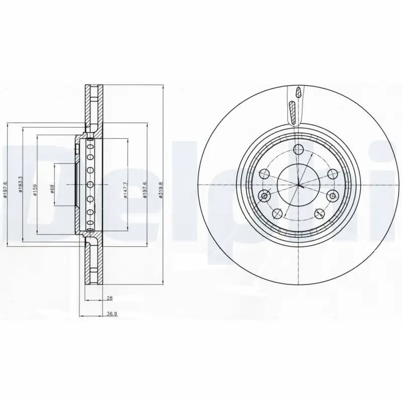 DELPHI BG4266 Ön Fren Diski